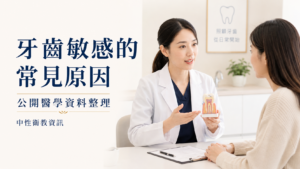 牙齒敏感的常見原因｜公開醫學資料整理